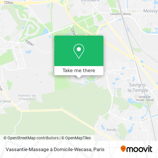 Mapa Vassantie-Massage à Domicile-Wecasa