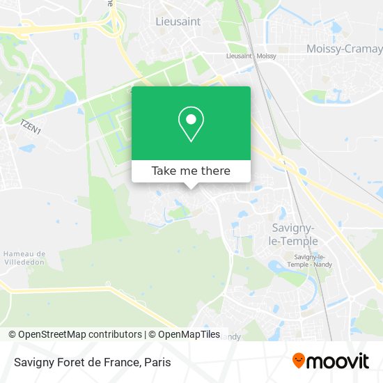 Savigny Foret de France map