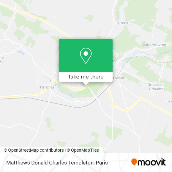 Mapa Matthews Donald Charles Templeton