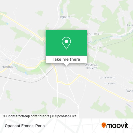 Mapa Opensat France