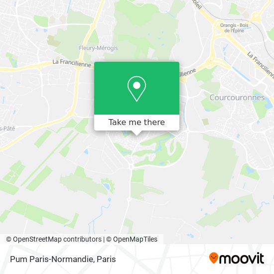 Pum Paris-Normandie map