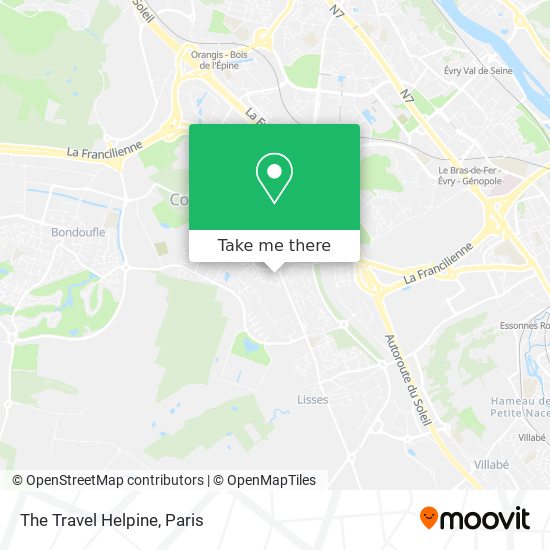 The Travel Helpine map