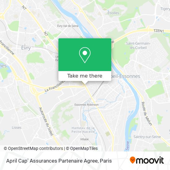 April Cap' Assurances Partenaire Agree map