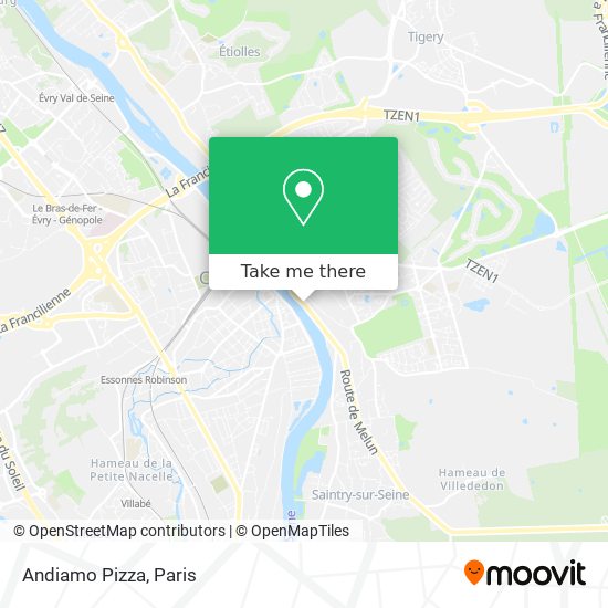 Andiamo Pizza map