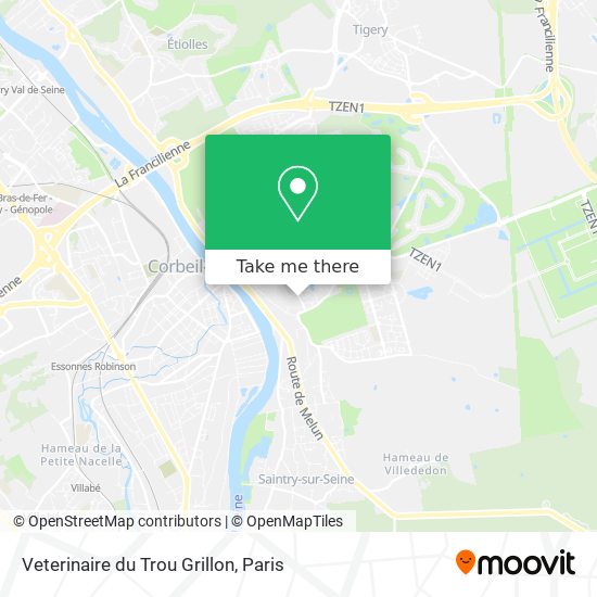 Mapa Veterinaire du Trou Grillon