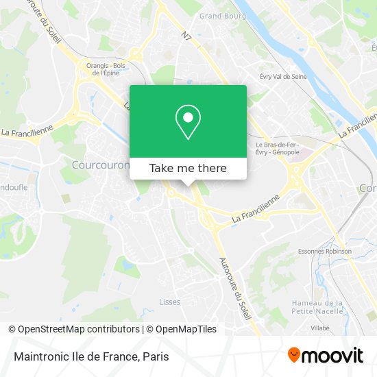 Maintronic Ile de France map