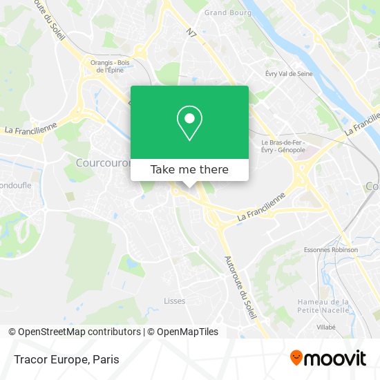 Tracor Europe map