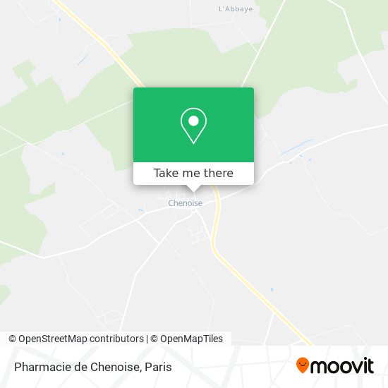 Mapa Pharmacie de Chenoise