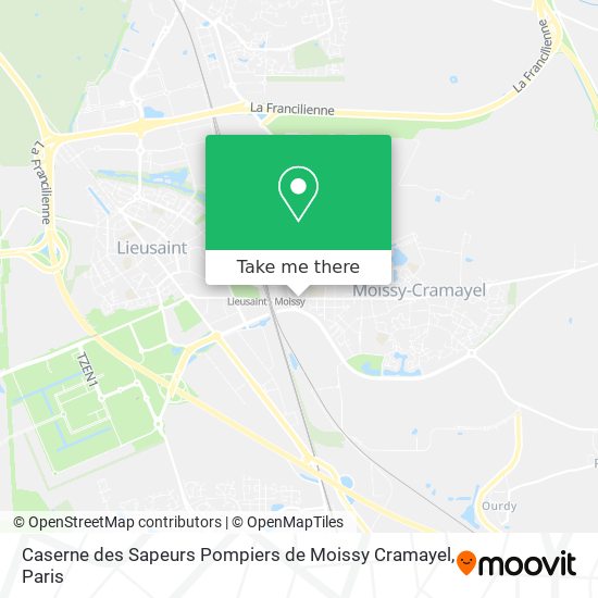 Caserne des Sapeurs Pompiers de Moissy Cramayel map