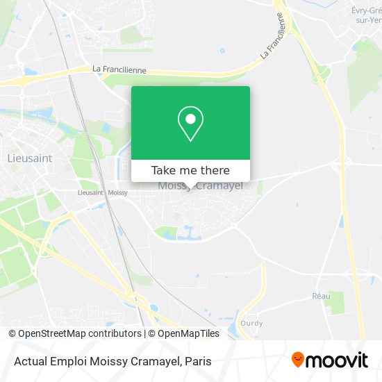 Mapa Actual Emploi Moissy Cramayel