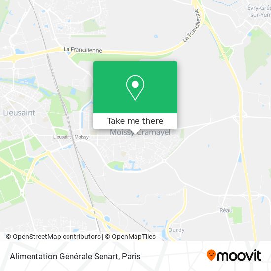 Mapa Alimentation Générale Senart