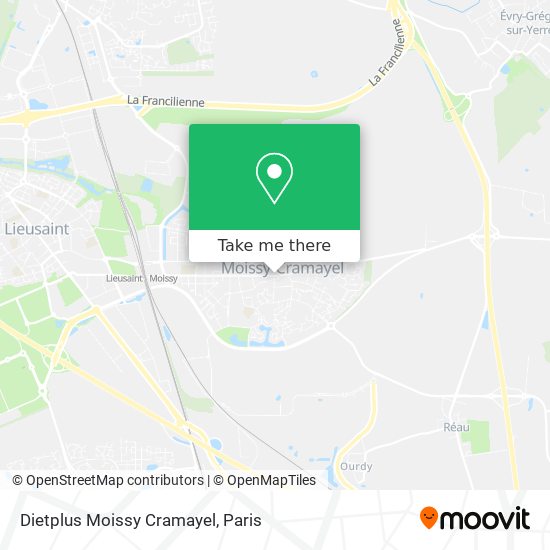 Dietplus Moissy Cramayel map