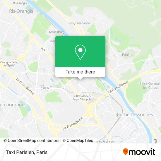 Taxi Parisien map