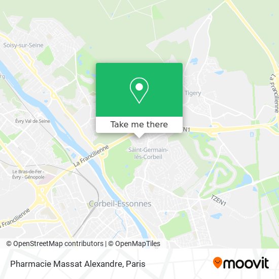 Mapa Pharmacie Massat Alexandre