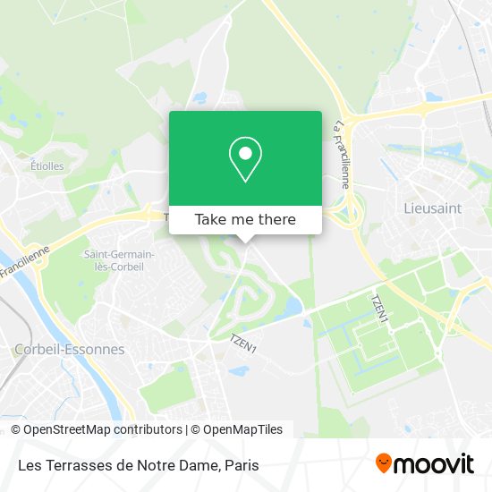 Les Terrasses de Notre Dame map