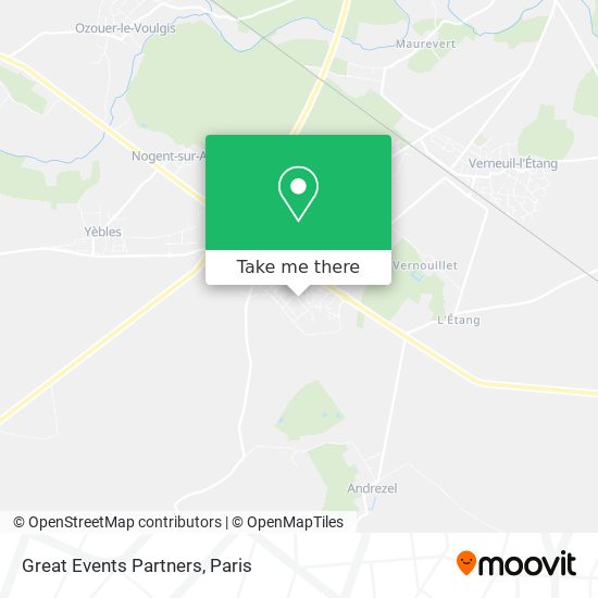 Great Events Partners map