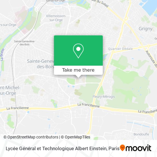 Lycée Général et Technologique Albert Einstein map