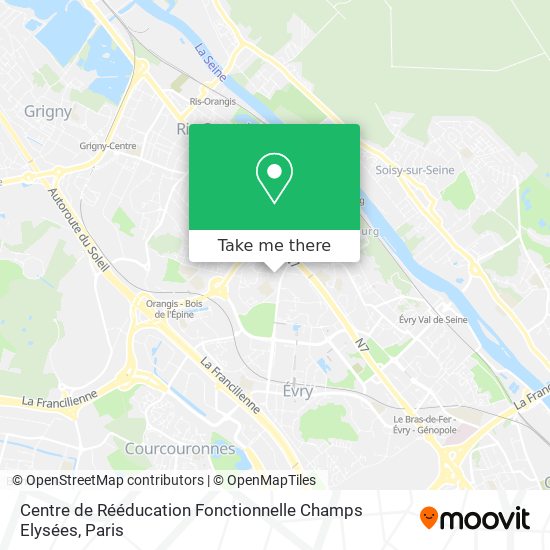 Centre de Rééducation Fonctionnelle Champs Elysées map