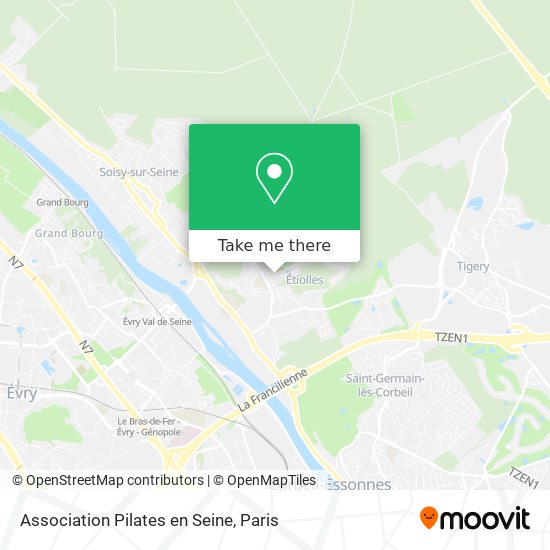 Association Pilates en Seine map