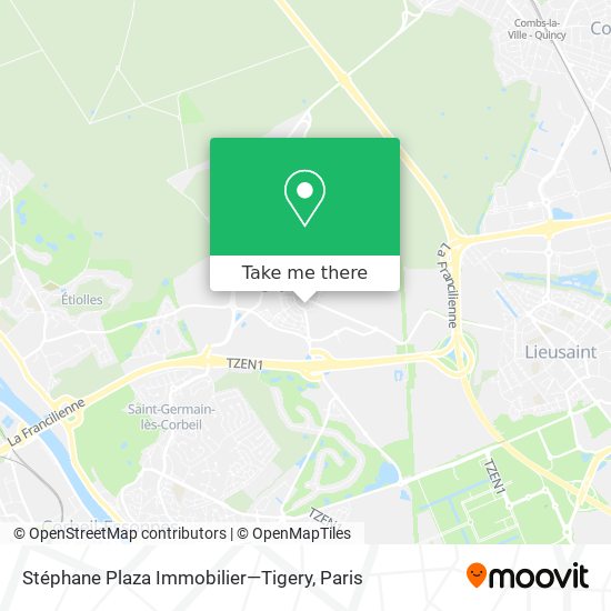 Stéphane Plaza Immobilier—Tigery map