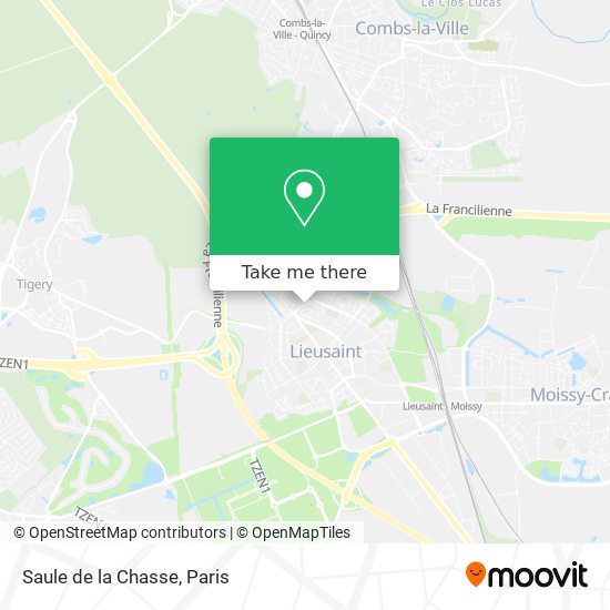 Saule de la Chasse map