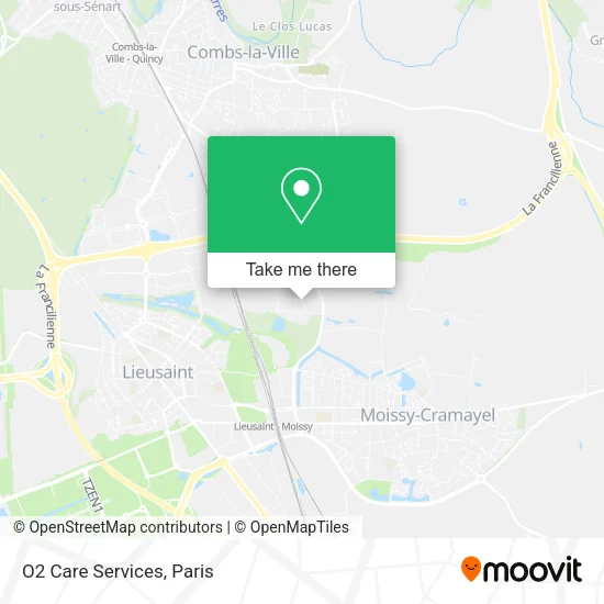 O2 Care Services map