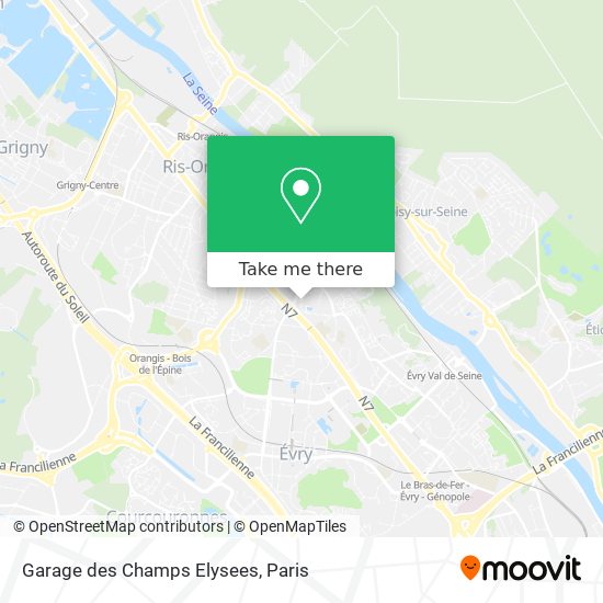 Garage des Champs Elysees map