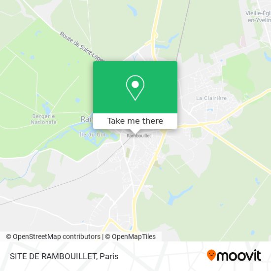 SITE DE RAMBOUILLET map