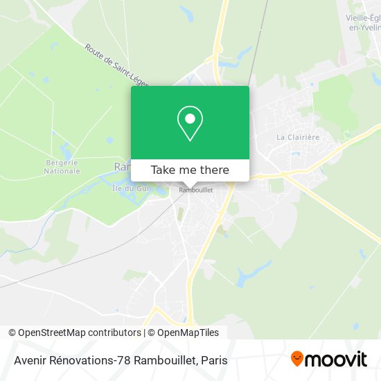 Mapa Avenir Rénovations-78 Rambouillet
