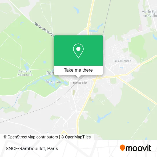SNCF-Rambouillet map