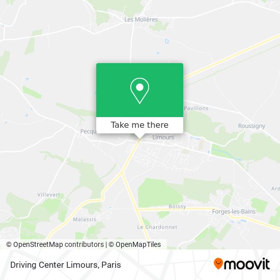 Mapa Driving Center Limours