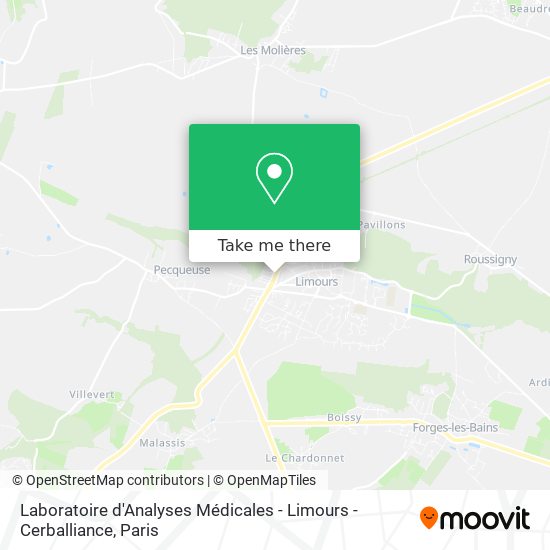 Laboratoire d'Analyses Médicales - Limours - Cerballiance map