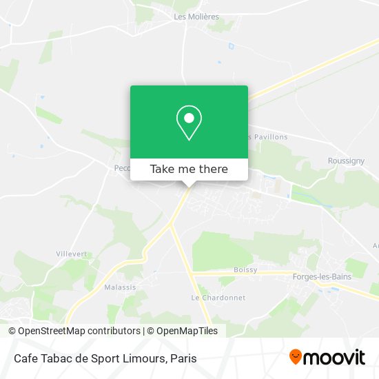 Mapa Cafe Tabac de Sport Limours