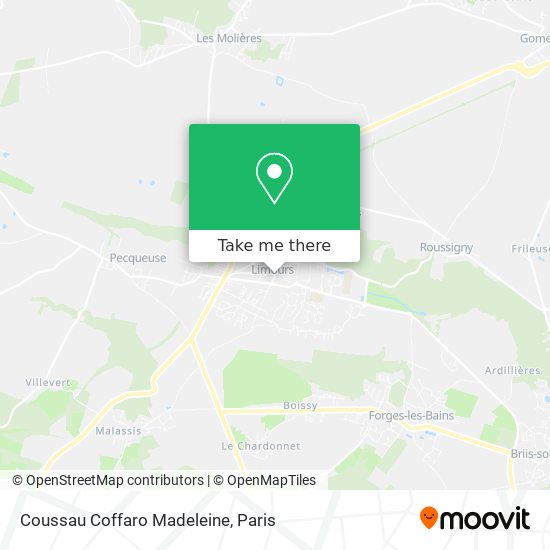 Mapa Coussau Coffaro Madeleine