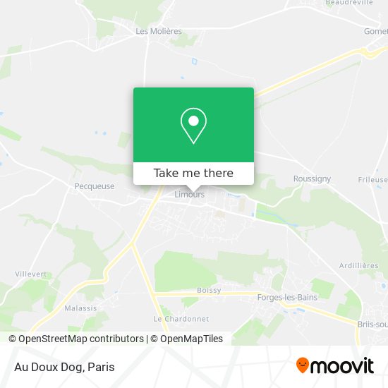 Au Doux Dog map
