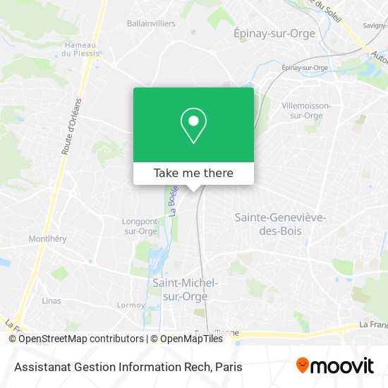 Assistanat Gestion Information Rech map