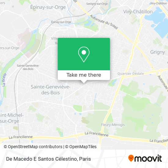 De Macedo E Santos Célestino map
