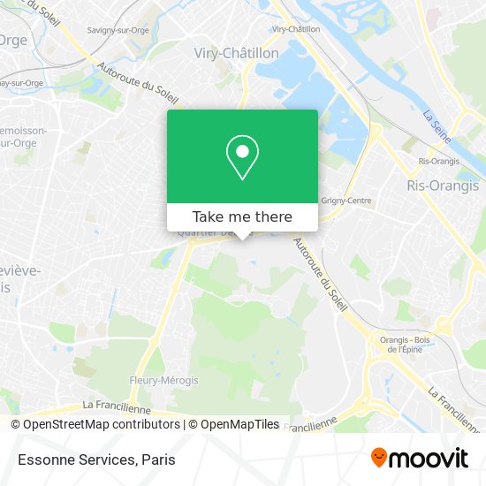 Mapa Essonne Services