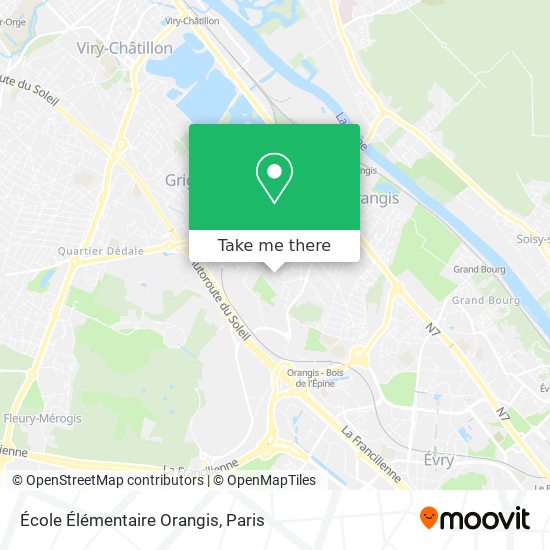 École Élémentaire Orangis map