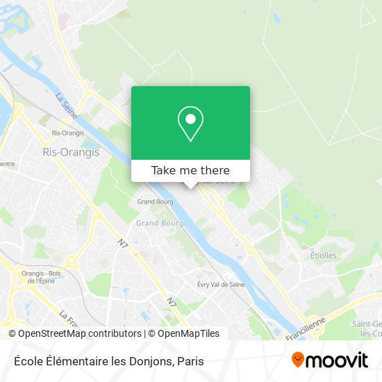 Mapa École Élémentaire les Donjons