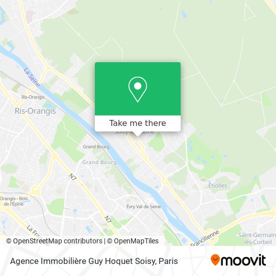 Mapa Agence Immobilière Guy Hoquet Soisy