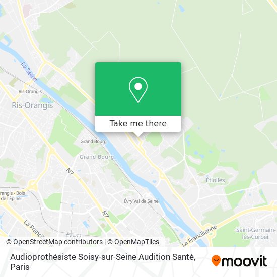 Mapa Audioprothésiste Soisy-sur-Seine Audition Santé