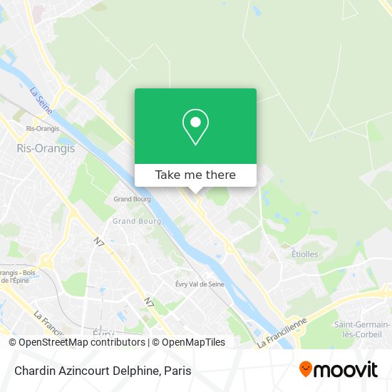 Mapa Chardin Azincourt Delphine