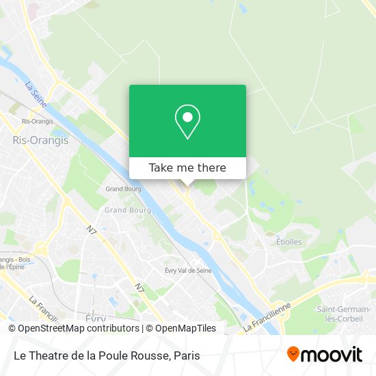 Le Theatre de la Poule Rousse map