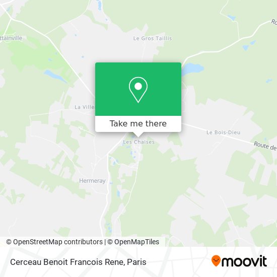 Mapa Cerceau Benoit Francois Rene