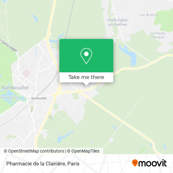 Pharmacie de la Clairière map