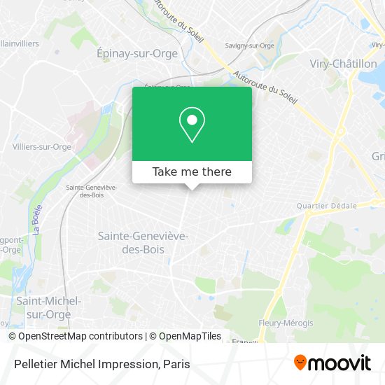 Mapa Pelletier Michel Impression