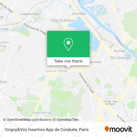 Grigny&Viry Insertion App de Conduite map