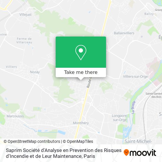 Saprim Société d'Analyse en Prevention des Risques d'Incendie et de Leur Maintenance map