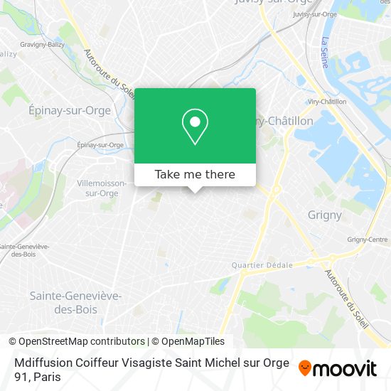 Mdiffusion Coiffeur Visagiste Saint Michel sur Orge 91 map